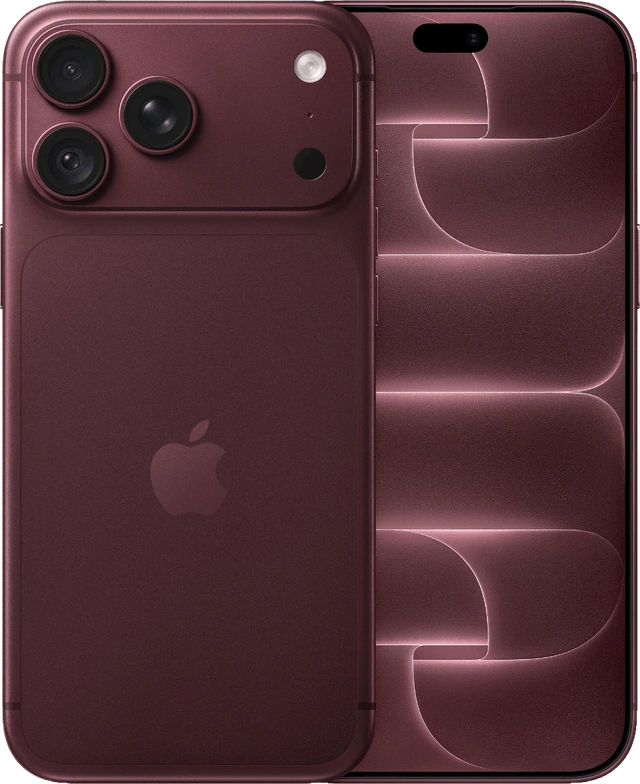 iPhone 18 Pro Max in Burgundy, front and back
