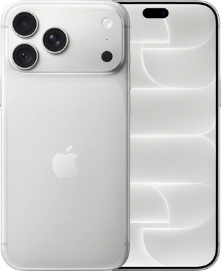 iPhone 18 Pro Max in Silver, front and back