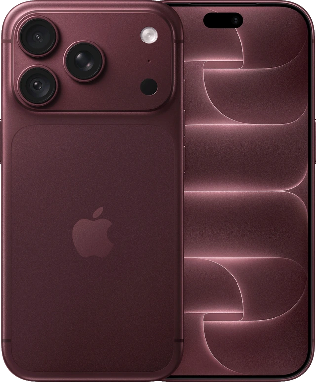 iPhone 18 Pro in Burgundy, front and back